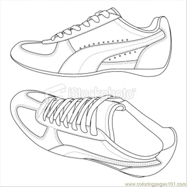 Zapatos Puma Para Colorear 1