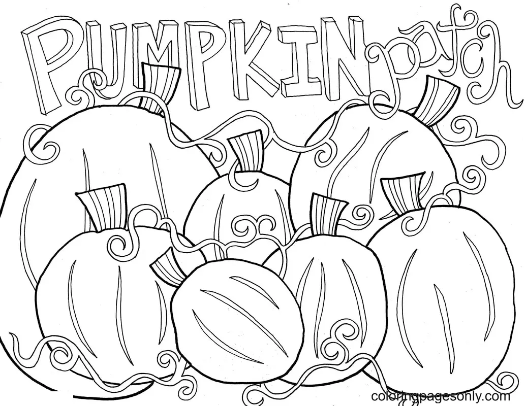 Calabazas Para Colorear 5