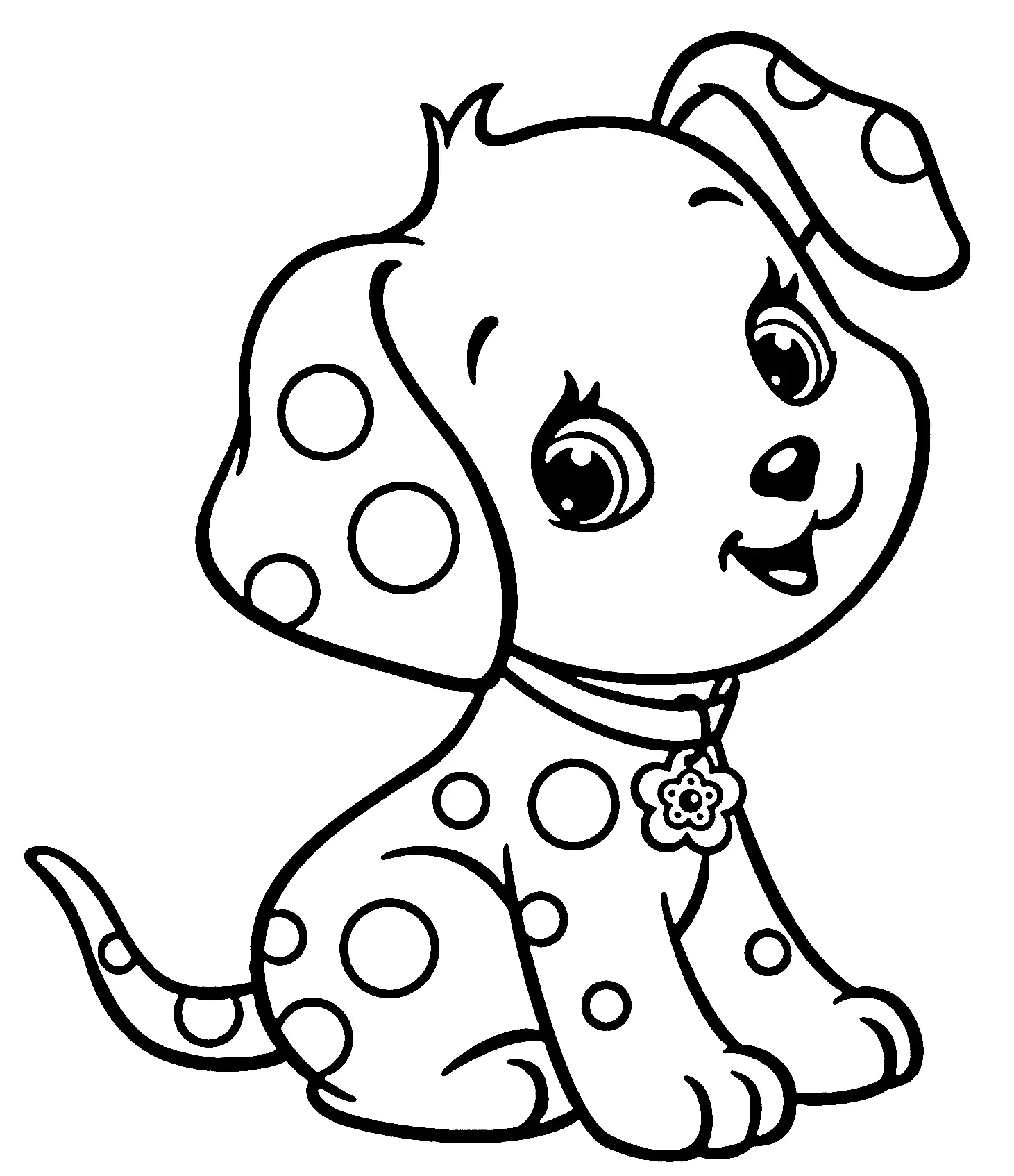 Cachorros Para Colorear 1