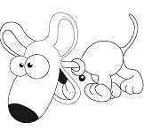 Welpen Hunde Freunde Ausmalbilder 195
