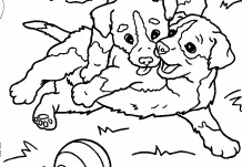 Welpen Hunde Freunde Ausmalbilder 233