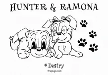 Welpen Hunde Freunde Ausmalbilder 248