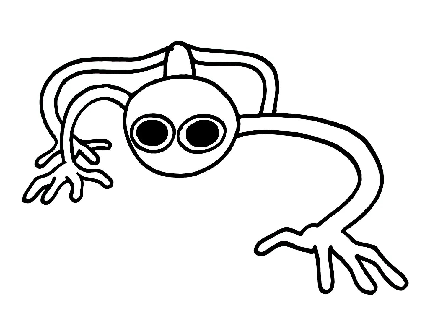 Purple Rainbow Friends Para Colorear 15