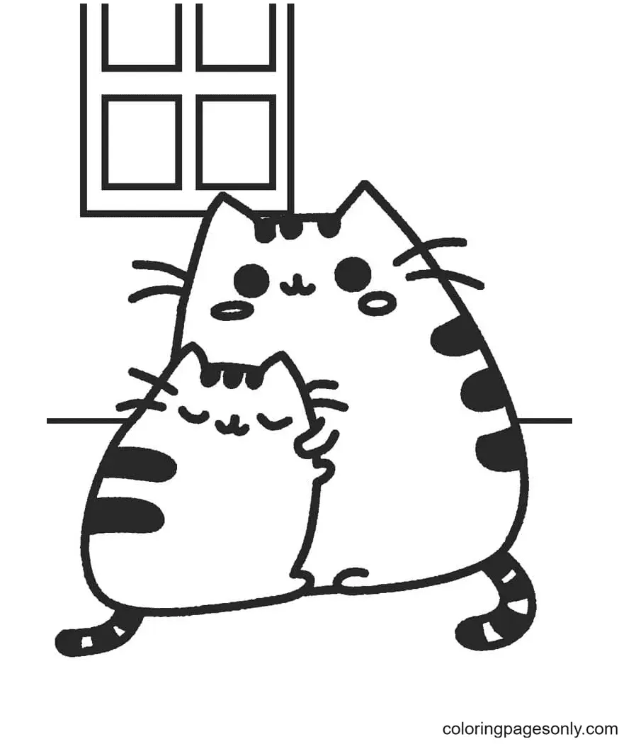 Pusheen Coloring Pages 126