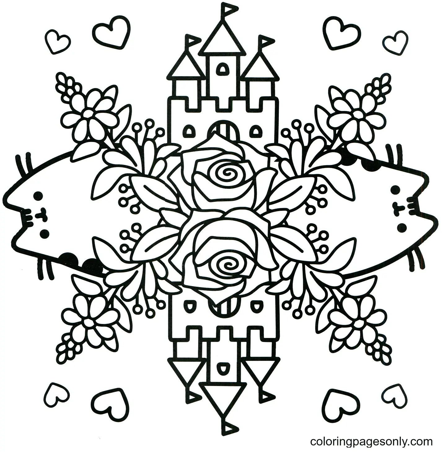 Pusheen Coloring Pages 134