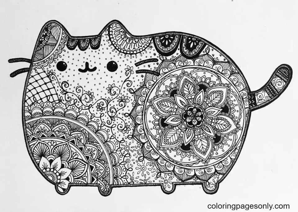 Pusheen Coloring Pages 137