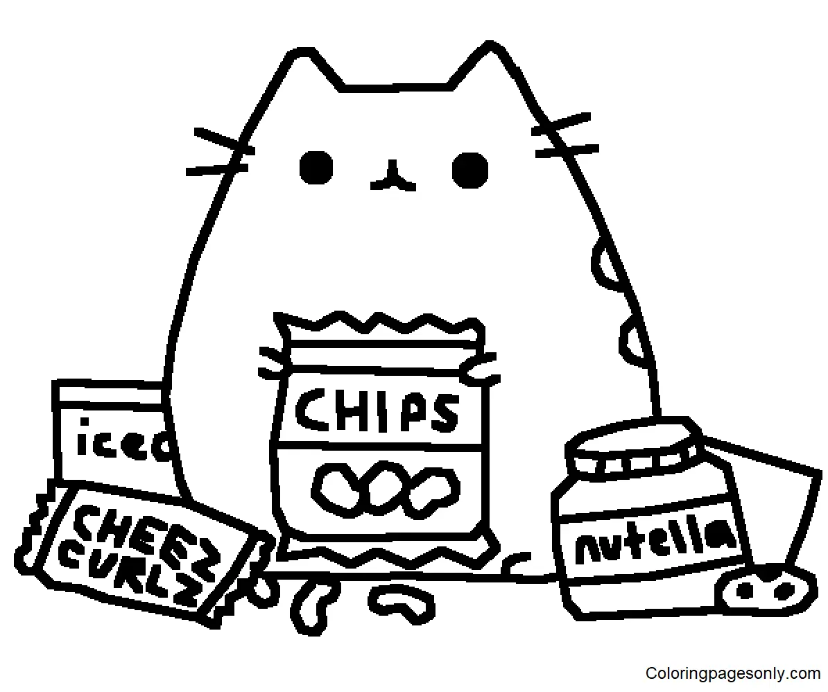 Desenhos de Pusheen Para Colorir 152