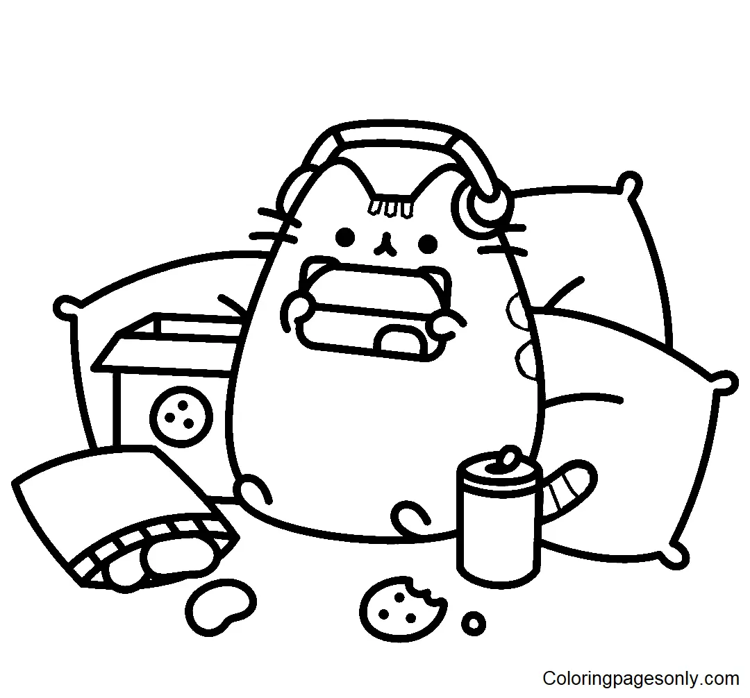 Pusheen Coloring Pages 156