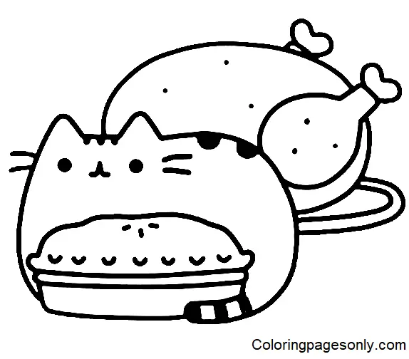Pusheen Coloring Pages 158