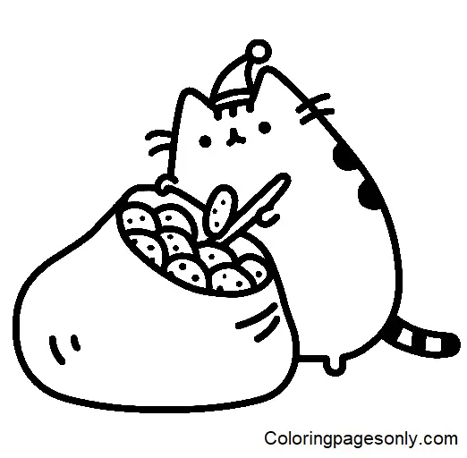 Desenhos de Pusheen Para Colorir 184