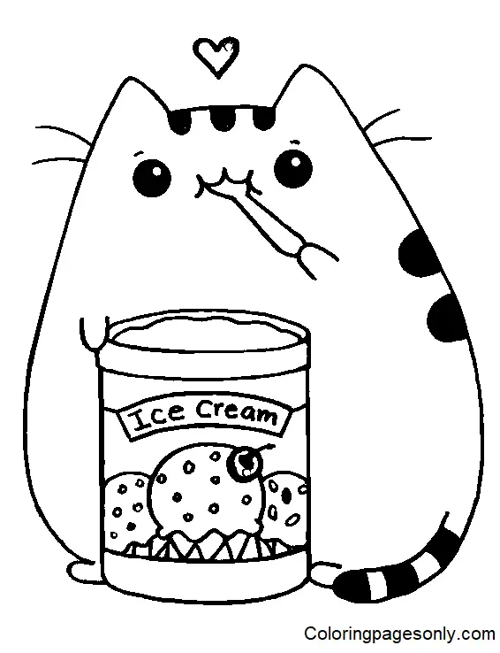 Pusheen Coloring Pages 191