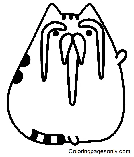 Pusheen Coloring Pages 199
