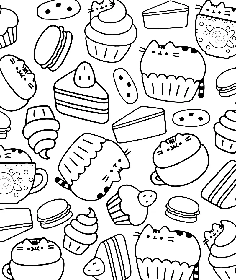 Pusheen Coloring Pages 87