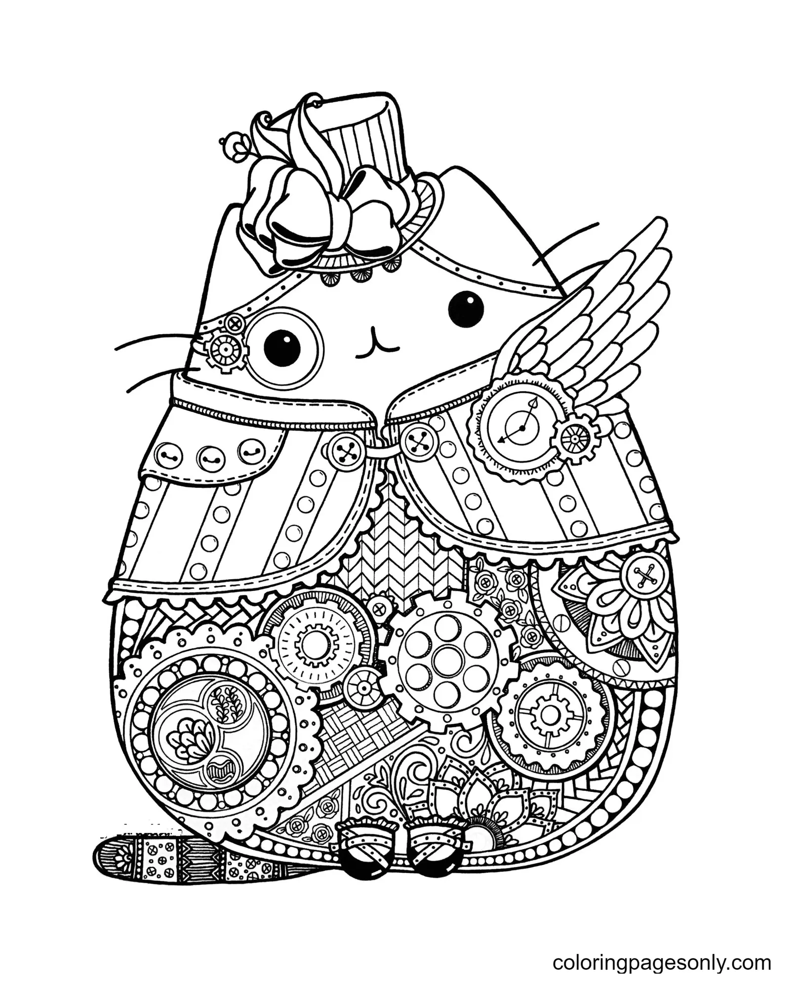 Pusheen Coloring Pages 94