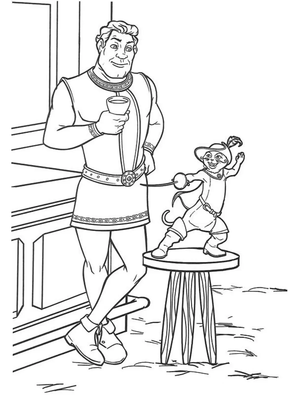 Puss in Boots Coloring Pages