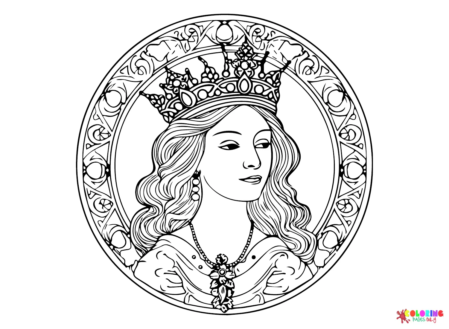 Reina Para Colorear