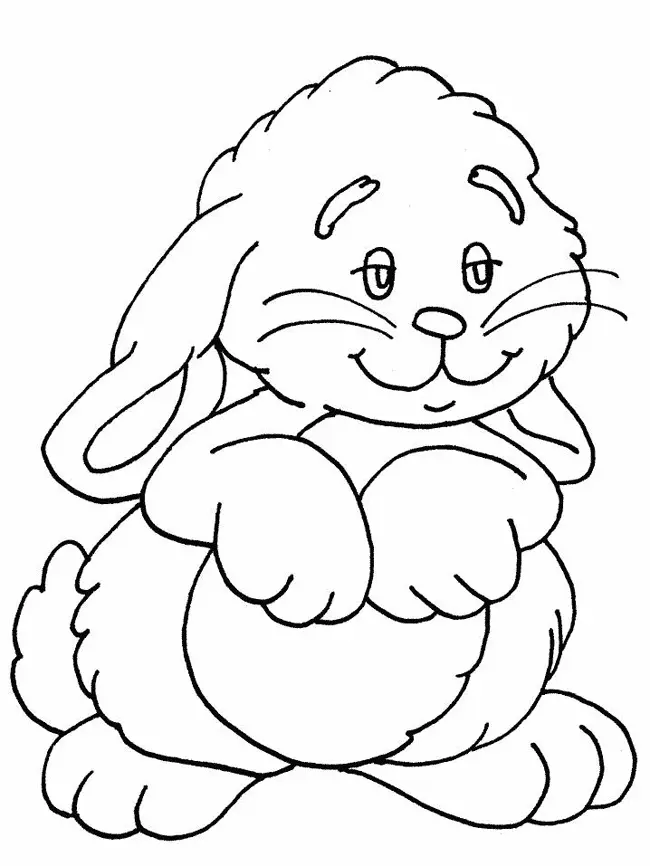 Rabbit Coloring Pages 2