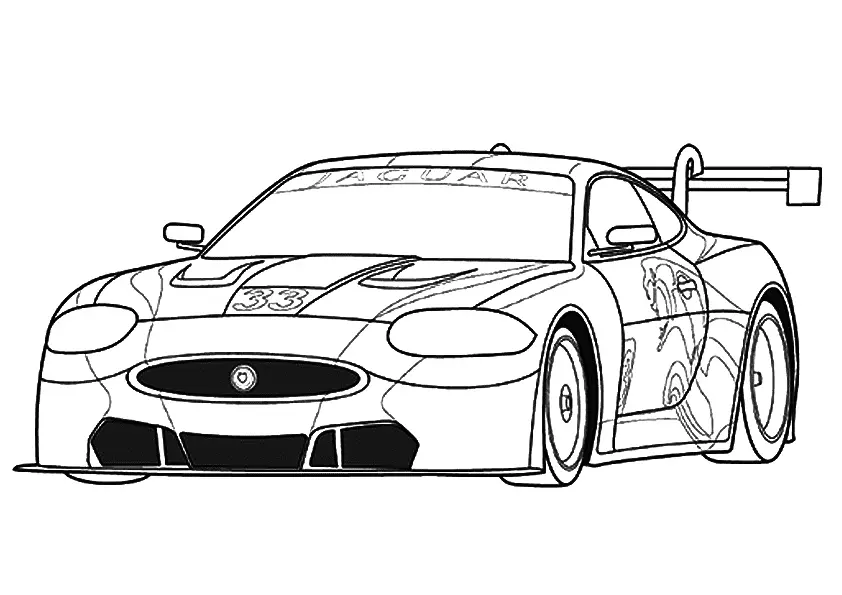 Racing Car Coloring Pages 10