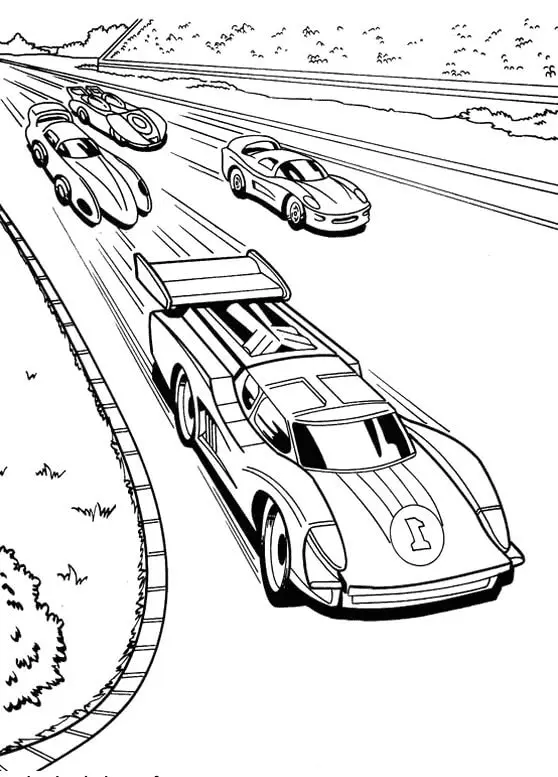 Racing Car Coloring Pages 11