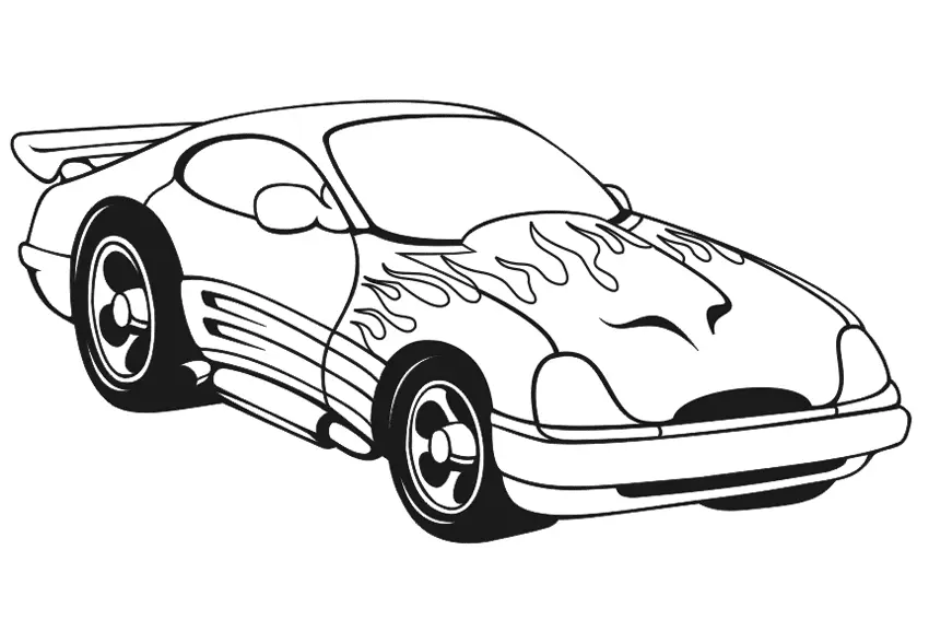 Racing Car Coloring Pages 17