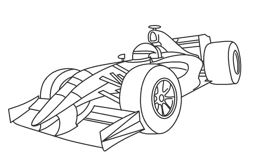 Racing Car Coloring Pages 20
