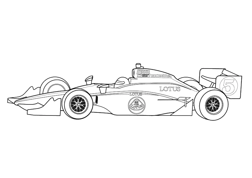 Racing Car Coloring Pages 22
