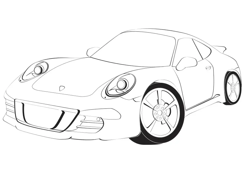 Racing Car Coloring Pages 23