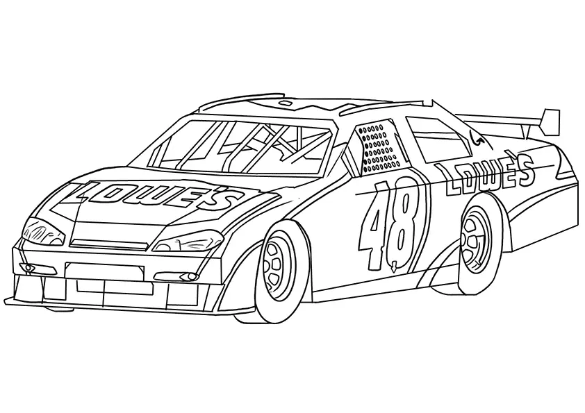 Racing Car Coloring Pages 25