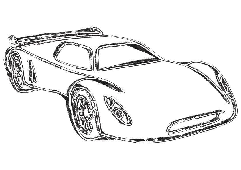 Racing Car Coloring Pages 29