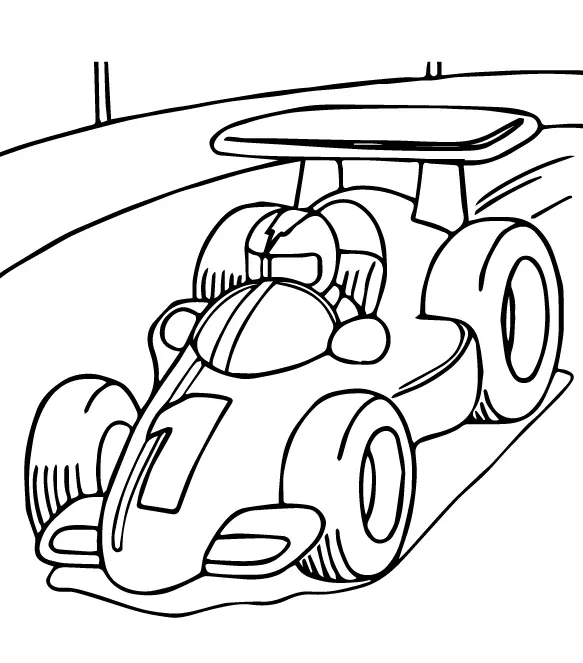 Racing Car Coloring Pages 31