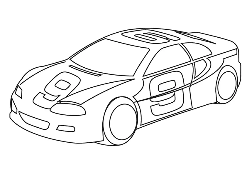 Racing Car Coloring Pages 32