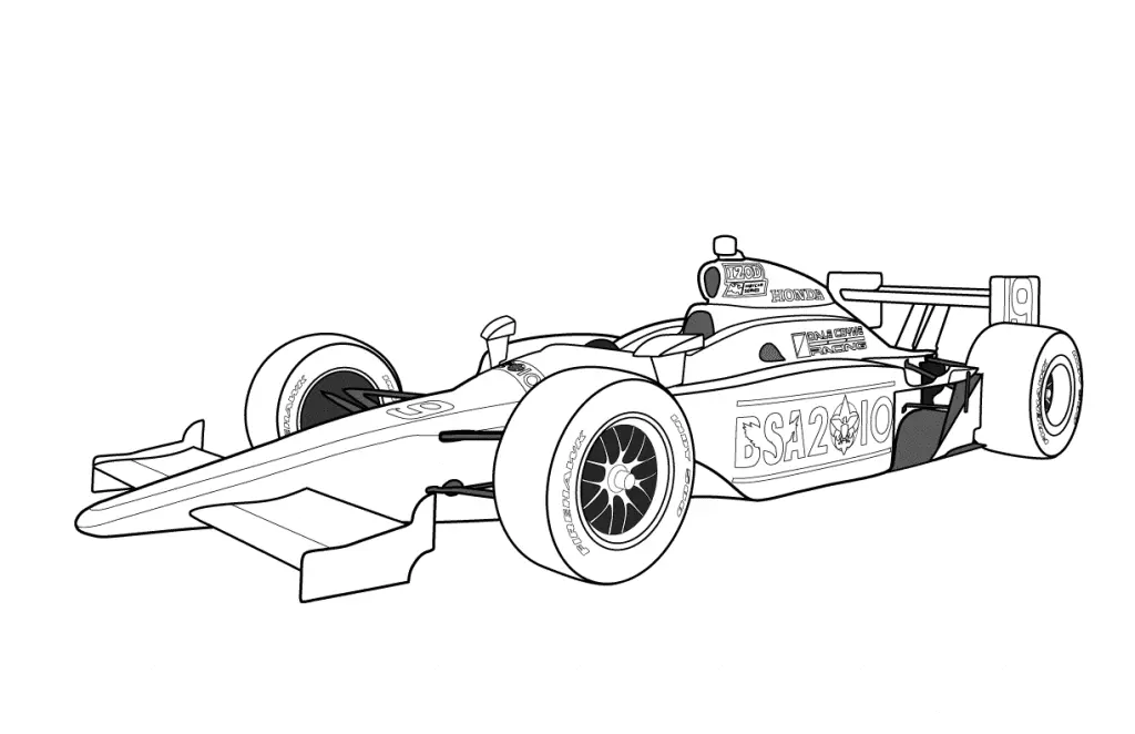Racing Car Coloring Pages 34