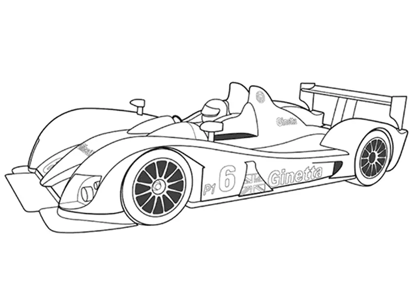 Racing Car Coloring Pages 35