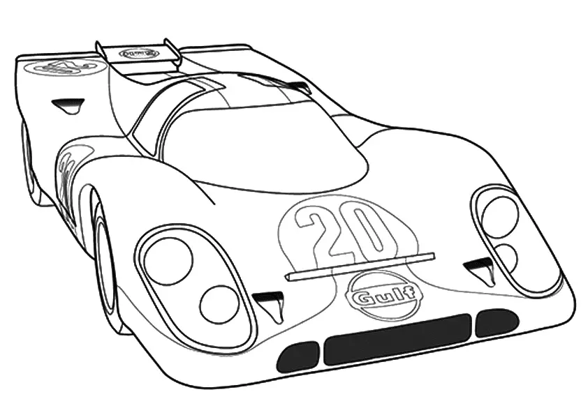 Racing Car Coloring Pages 36