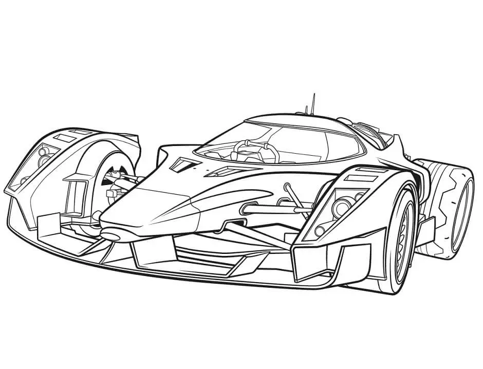 Racing Car Coloring Pages 4