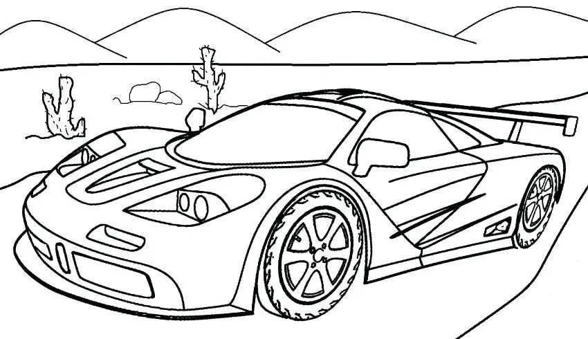 Racing Car Coloring Pages 6