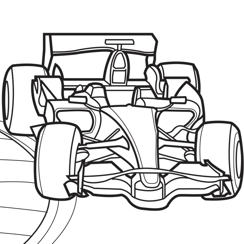 Racing Car Coloring Pages 9