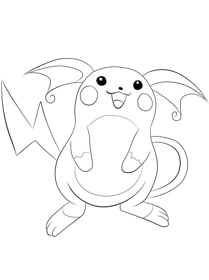 Raichu Para Colorear 14