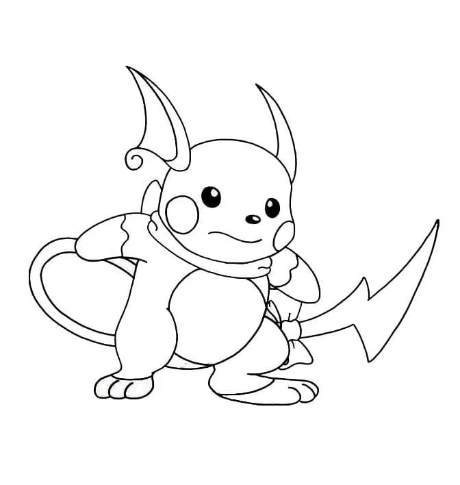 Raichu Ausmalbilder 26
