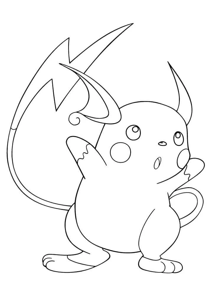 Raichu Ausmalbilder 7
