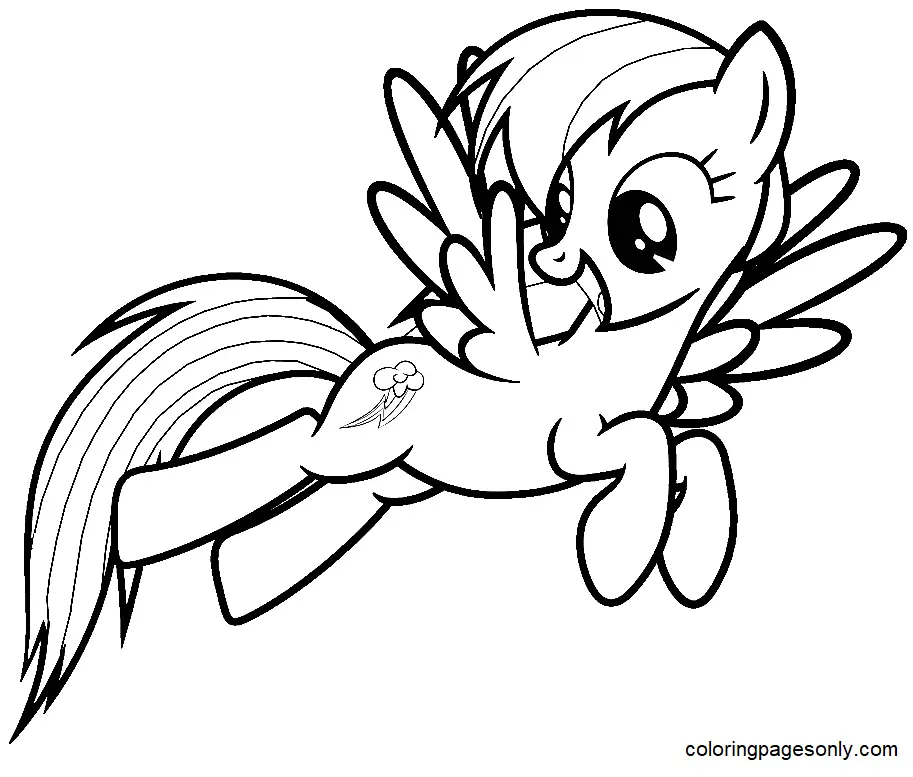 Regenbogen Dash Ausmalbilder 1