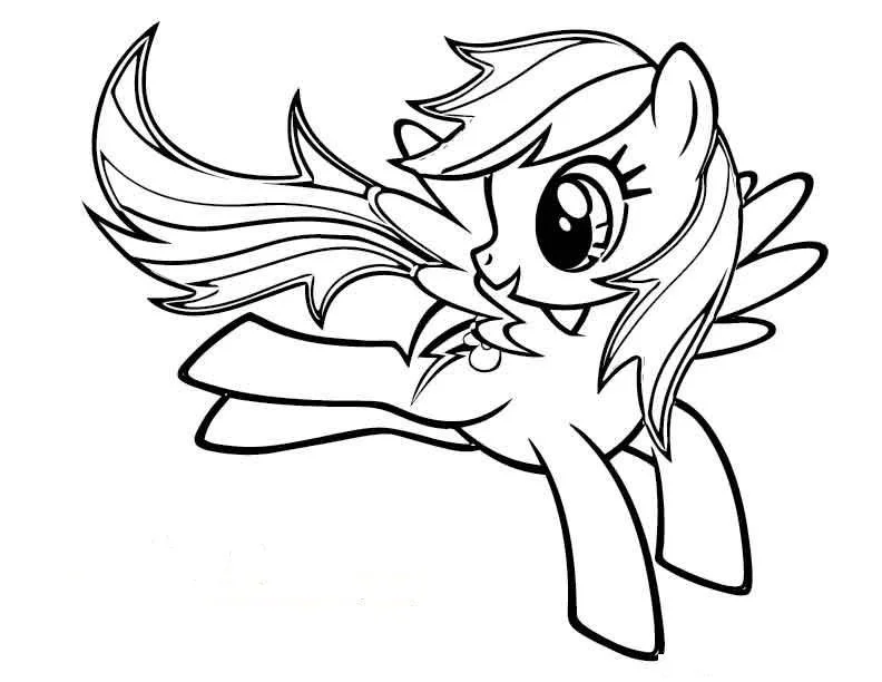 Regenbogen Dash Ausmalbilder 14