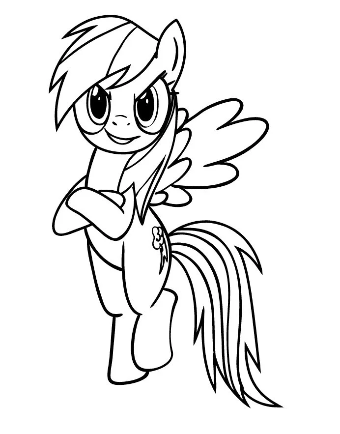 Regenbogen Dash Ausmalbilder 26