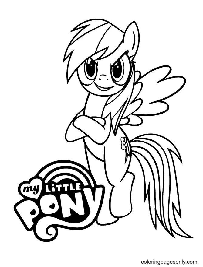 Regenbogen Dash Ausmalbilder 6