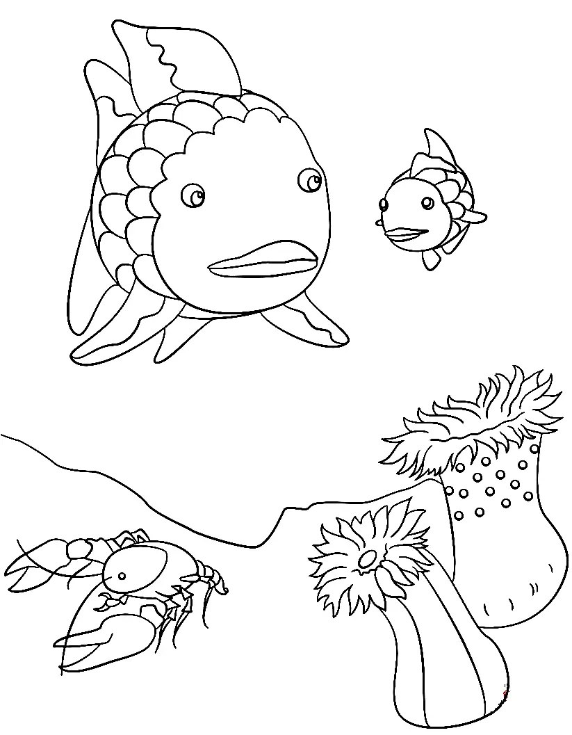 Regenbogenfisch Ausmalbilder 24