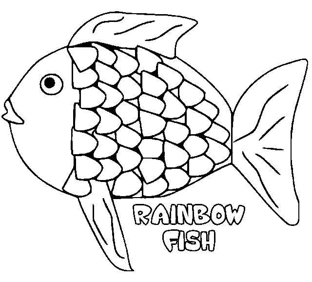 Regenbogenfisch Ausmalbilder 5
