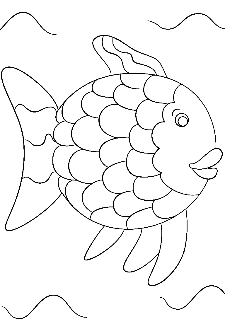 Regenbogenfisch Ausmalbilder 7