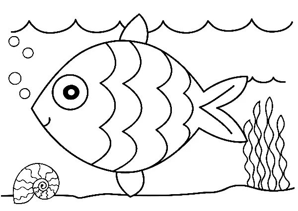 Regenbogenfisch Ausmalbilder 9