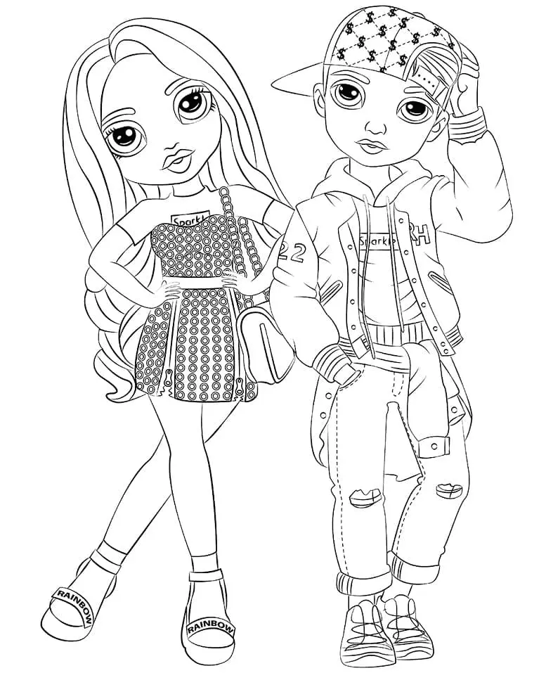 Desenhos de Rainbow High Para Colorir 13