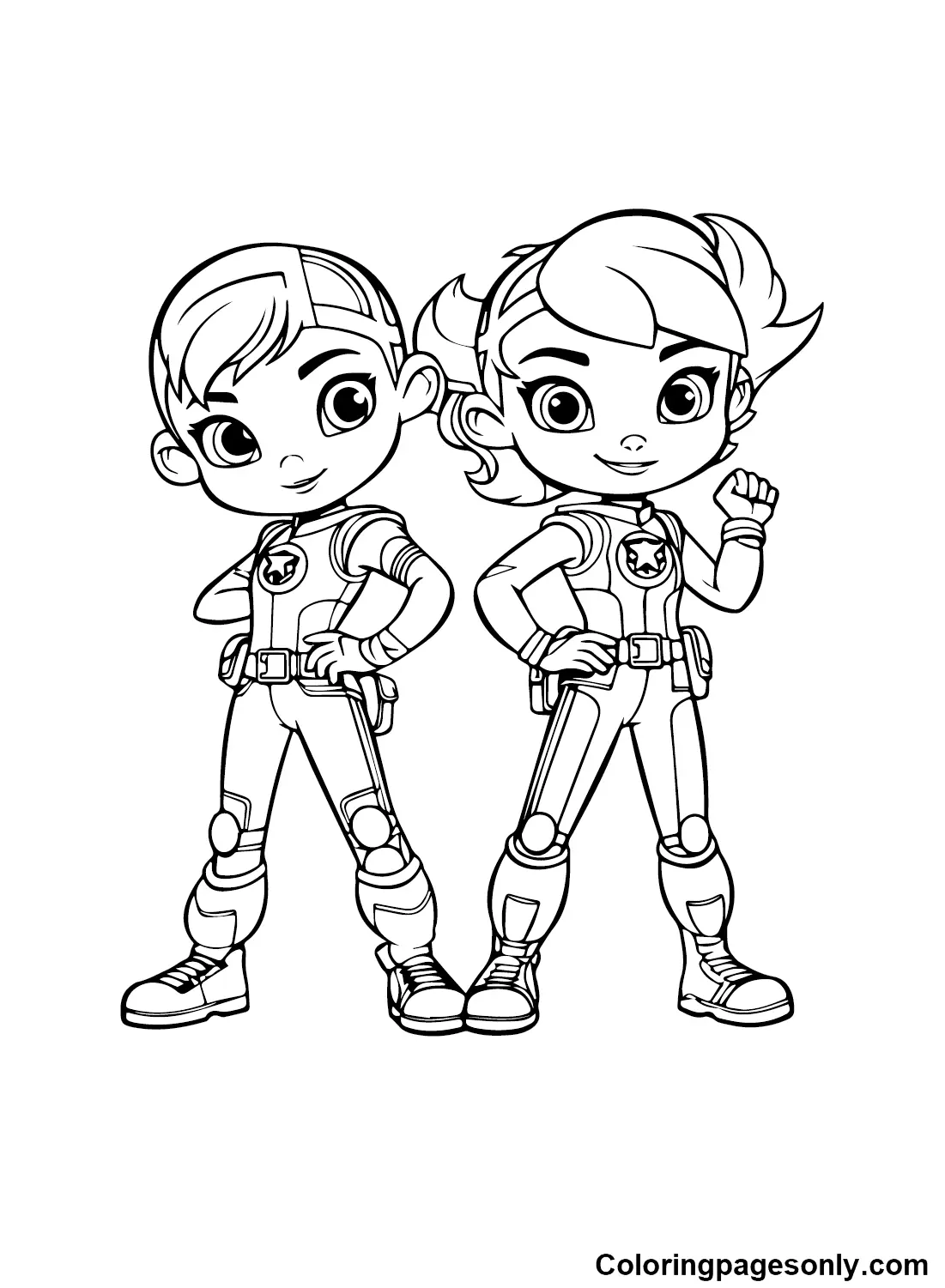 Desenhos de Rainbow Rangers Para Colorir 23
